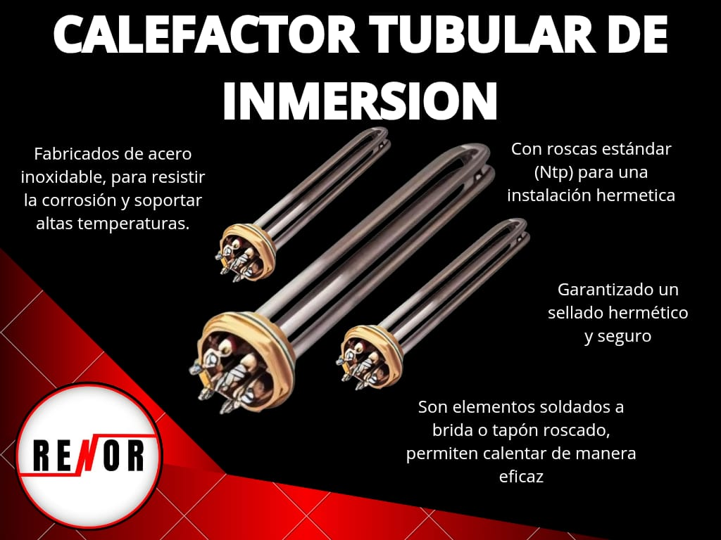 Resistencia tubular de inmersión
